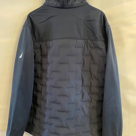 Nautica Men's Water Resistant Mixed Media Jacket XXL Blue New with Tags - Picture 2 of 6